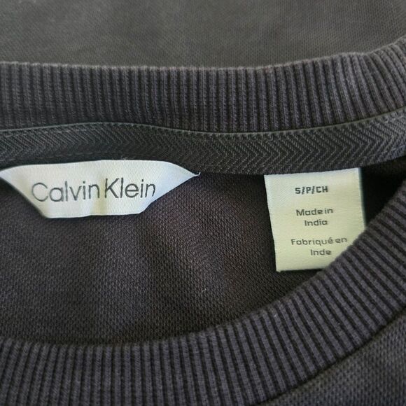 Calvin Klein Colorblock  T Shirt Size Small Black Grey - Picture 7 of 8